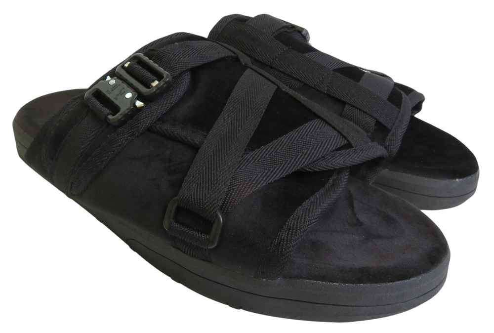 New DRACO Remastered Phantom Black Men Sz 13 13.5 14  Sandals Slides w/ Dust Bag